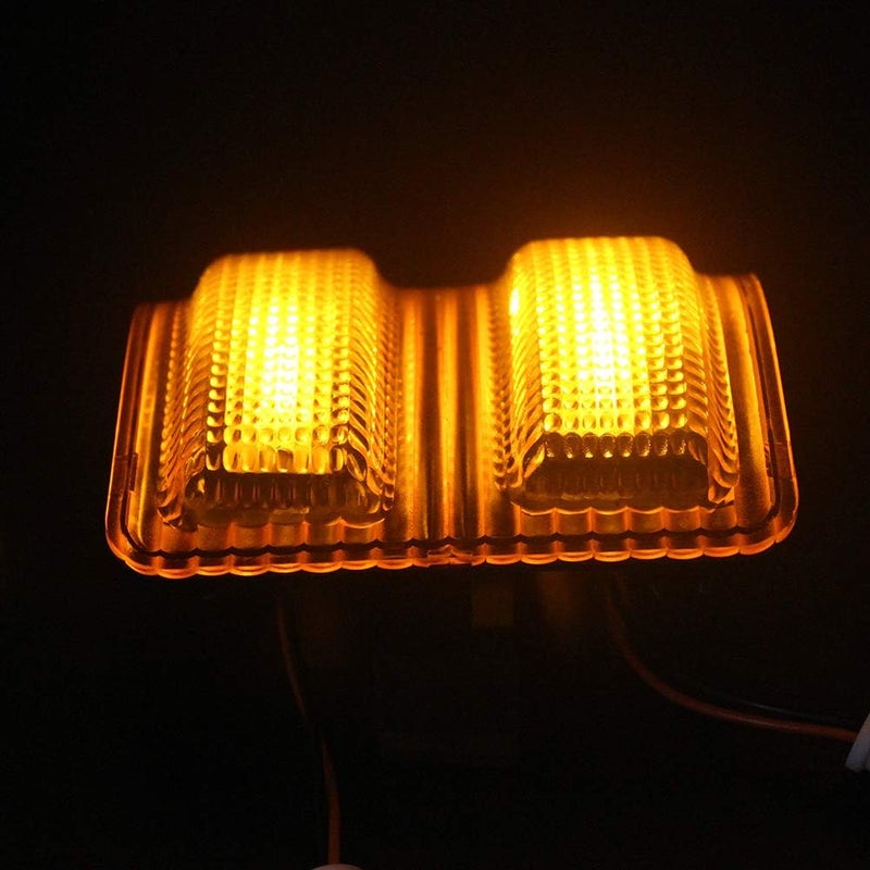 csslyzl LED Side Mirror Marker Lights Compatible with FORD F250 F350 F450 F550 Super Duty 2008-2015 Side Tow Mirror Turn Signal Light AMBER LED+LENS - Image 5